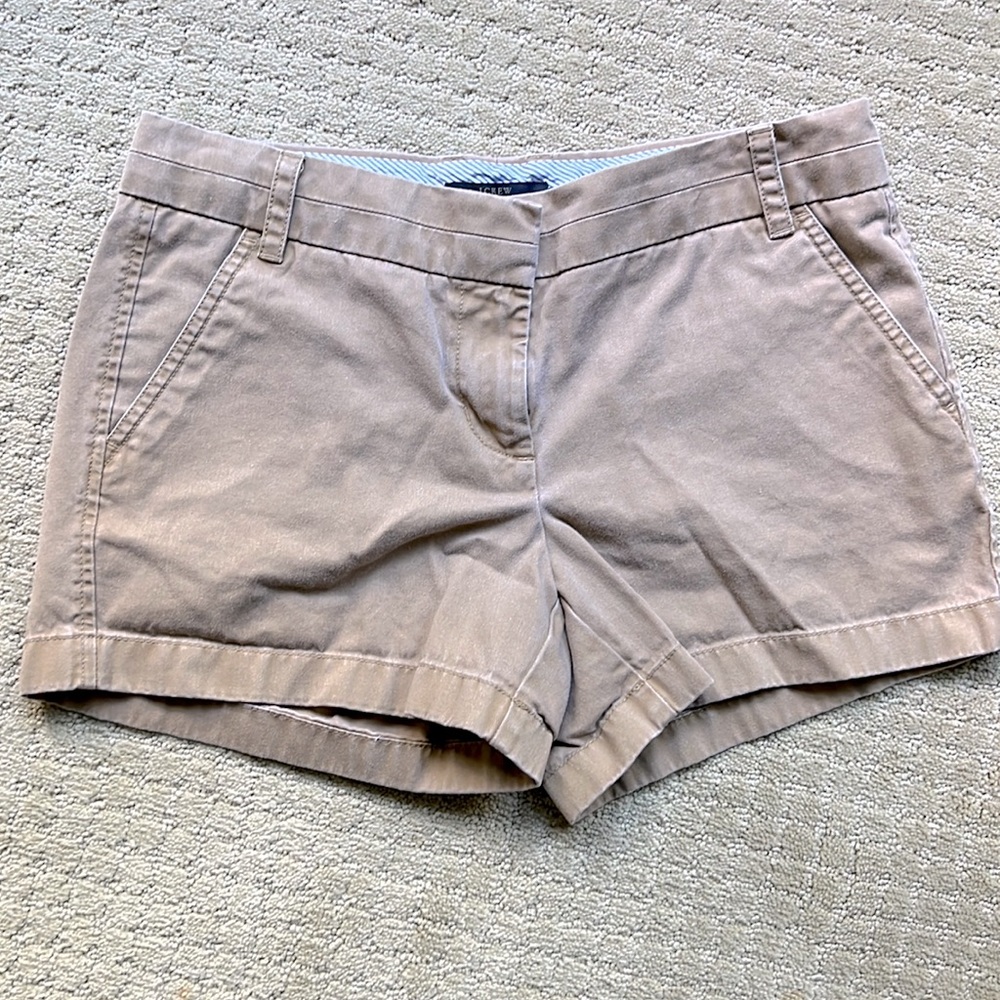 J Crew chino short size 6 khaki